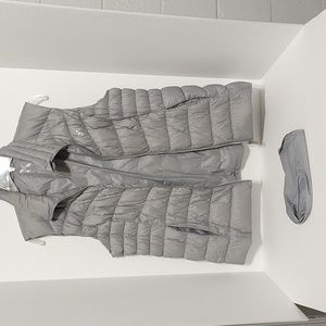 Silver Gray ZeroXposur Down & Feather Filled Vest sz Large